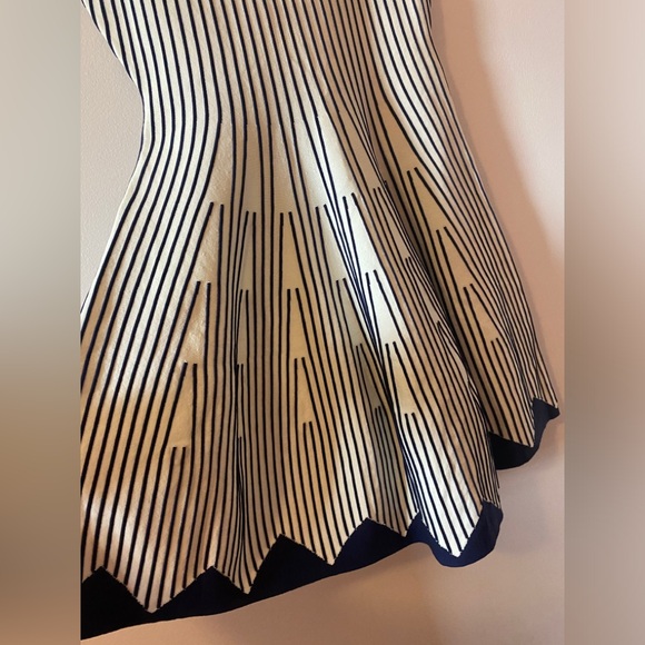 Milly Striped Flare Dress - Size S - Picture 5 of 11